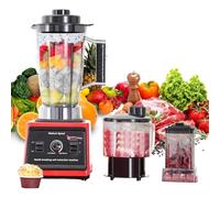 Mixer 3-EN-1, robot da cucina multifunzionale, 9500 W, macinino da caffè, ciotola da 3 l, brocca da 1,5 l, tazza da 500 ml, senza BPA, per succhi, frullati, latte di soia