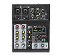 Mixer 4 Channel Sound Table 88 DSP Effect Mixing Console con USB Record Play