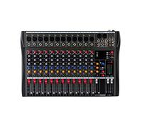 Mixer a 12 canali, mixer Bluetooth 230 V, mixer audio professionale con display a LED, adatto per karaoke domestico, lezioni vocali a scuole, conferenze, bar e spettacoli di scena.