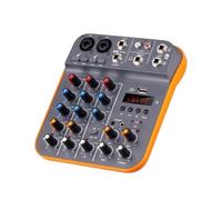 Mixer A 4 Canali Interfaccia Audio Console DJ Con Riverbero Scheda Audio Bluetooth 5.0 48V For Registrazione PC Karaoke Canta