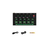 Mixer A 4 Canali, Piccolo Mixer di Linea, Estensore per Microfono, Integratore per Audio per Strumenti, Nero