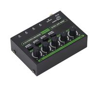 Mixer a 4, Uscita di Ingresso 1/4 Pollici a Basso Rumore, Mini Mixer, Tipo C DC 5V, Dispositivo di Miscelazione del Suono, Consente la Miscelazione di Ingressi Mono in un (Plug)