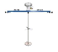 Mixer a spirale a doppia lama, miscelatore colore da 264 galloni, lunghezza albero miscelatore, 0-1900 giri/min Velocità regolabile per viscosità medio-alta, soluzione forte (GearImpeller)