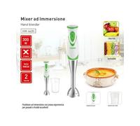 MIXER AD IMMERSIONE MULTIFUNZIONE 300 WATT 2 VELOCITA' CUCINA HOOMEI HM-6630