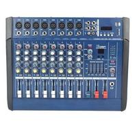 Mixer amplificato 2x250W 8 canali con Bluetooth/USB/SD