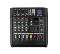 Mixer amplificatore di potenza a 4 vie, mixer DJ da 500 W, attrezzatura da palco, mixer for computer, telefono cellulare, registrazione live Bluetooth Scheda audio da studio