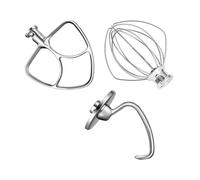 mixer attachments, Accessori for accessori Mixer Aid, compatibili con Kitchenaid 5 Quart Stand K5WW, frusta a filo e gancio for impastare 5K7SDH e paletta