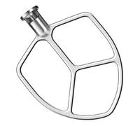 mixer attachments, Accessorio for paletta, compatibile con robot da cucina Kitchenaid da 5 litri e 6 litri, frusta con bordo flessibile, lavabile in lavastoviglie