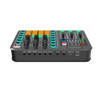 Mixer Au-dio M6 Scheda audio Dispositivo cambia voce Tavolo esterno for cuffia USB Microfono Computer portatile PC Trasmissione dal vivo Gioco Musica Principianti e professionisti