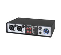 Mixer audio 2 in 2 fusioni, mixer digitale in metallo per prestazioni live