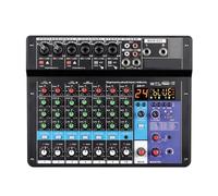 Mixer Audio, 2 Pezzi 8 Canali Mixer Portatile Professionale Console Di Missaggio Audio Ingresso Computer 48v Alimentazione Numero Trasmissione In Diretta A8 Nuovo per streaming live, podcasting, PC