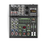 Mixer audio, 4/6 canali individuali 48V Phantom Power E 99 DSP Effetti USB Computer Play Record Poast Mixer audio per karaoke in studio(4 channel)