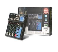 Mixer audio, 4-7 canali 24 DSP USB Mixer Interfaccia Scheda Console di Mixaggio Portatile Scheda for DJ PC Registrazione(MG04BT)