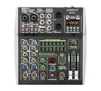 Mixer audio, 4 canali mini mixer audio 7 bande EQ 99 DSP effetti console di miscelazione 48 V Bluetooth USB PC Play Record AM-AX4