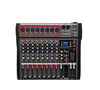 Mixer audio, 6 8 Mixer Audio Professionale A 12 Canali Registrazione Sul Palco Del Computer Scheda Audio USB Controller DJ Mixer Console Digitali Processore mixer digitale DJ (Color : 6 channel, Siz