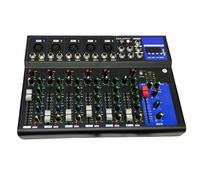MIXER AUDIO 7 CANALI PROFESSIONALE USB CON ECHO DELAY DJ KARAOKE PIANOBAR LIVE