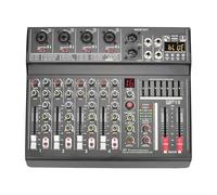 Mixer audio, 70mm Fader Mixer 4 Channel 7 Band EQ 16 Effects Mixing Console Individual 48V USB Play Record Sound Table per karaoke in studio