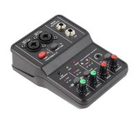 Mixer Audio a 2 Canali, Mini Mixer Audio Portatile USB 48V Console per Scheda Audio Scheda Audio USB Console di Missaggio Audio Compatta per la Registrazione di Musica Karaoke Domestico