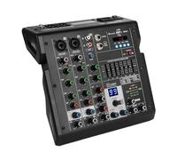 Mixer Audio A 4/6 Canali Tavolo Sonoro Console Di Missaggio DJ Professionale 99 Effetti Digitali Incorporati Alimentazione Phantom 48V(4 Channels)