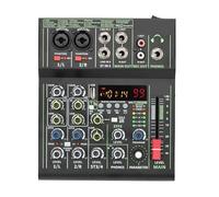 Mixer Audio A 4 Canali 48V 99 Effetti Digitali Tavolo Audio Portatile Bluetooth USB PC Console Di Missaggio For Registrazione Chiesa