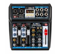 Mixer Audio Stereo A 4 Canali Con Bluetooth/dsp/ GBC 61506260 MIXER MICROFONICO