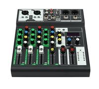 Mixer audio a 4 canali, mixer audio portatile, mixer professionale, metodo di connessione USB e Bluetooth, mixer DJ per spettacoli a nastro, studi di registrazione