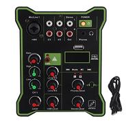 Mixer Audio a 5, Console di Miscelazione della Scheda Audio Mini Audio Mixer con Effetto di Riverbero USB per Tablet per Telefoni Cellulari