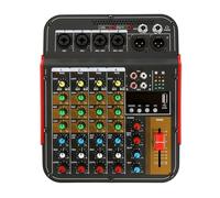 Mixer Audio A 6 Canali Audio For Conferenze All'aperto USB Processore Audio Con Riverbero Bluetooth Canta Dal Vivo Con Mixer Audio Della Scheda Audio