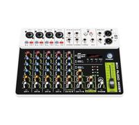 Mixer Audio A 8 Canali Con Bluetooth USB 48V Ritardo Di Alimentazione Phantom Effetto Di Ripetizione For La Registrazione Del PC Della Console Di Missaggio Audio(8 Channel)