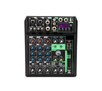 Mixer Audio A 8 Canali, Console Di Mix Portatile, 48V, 16DSP | Bluetooth, USB, PC, Riproduzione, Registrazione, Chitarra, Produzione Musicale