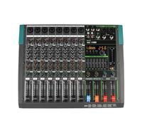 Mixer Audio A 8 Canali Mono 256 Effetti Console Di Missaggio Bluetooth EQ A 7 Bande Tavolo Audio Aux USB 48V For Piccoli Spettacoli interfaccia audio accessori per pc mixer dj mixer