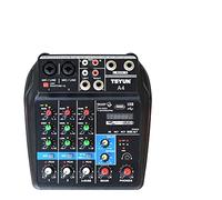 Mixer audio, A4 Bluetooth console di miscelazione del suono USB Registra computer 48V Phantom Power Delay RepAeat Effect 4 Canali Mixer audio(E-U)