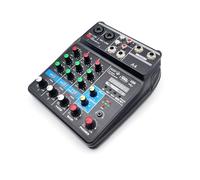 Mixer audio, A4 Sound Mixing Console USB Record Computer 48V Phantom Power Delay Repeat Effect 4 Canali Audio Mixer per karaoke in studio