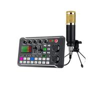 Mixer Audio, Attrezzatura For DJ, Microfono, Scheda Audio, Kit Da Studio, Mixer Vocale Dal per streaming live, podcasting, PC