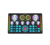 Mixer Audio, Attrezzatura Per Podcast Del Mixer Audio 3 Pezzi Con Microfono Della Scheda 48V Compatibile Commutatore Di Voce Per La Trasmissione Karaoke per streaming live