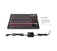 Mixer audio Bluetooth a 12 canali con USB, alimentazione phantom a 48 V per PC/DJ/karaoke/conferenze - Streaming live stereo e performance dal vivo