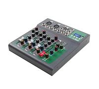 Mixer audio Bluetooth professionale Mixer USB DJ console di mixaggio audio 4 canali ?Karaoke 48V Power per PC Party Studio Registrazione