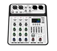 Mixer audio compatto a 6 canali con 48 VPHANTOM Power Studios che influenza più modalità per podcasting e spettacoli sul palco