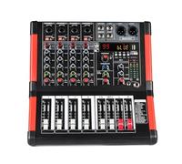 Mixer Audio Con Effetti 99 4 Canali Mono Bluetooth USB PC Registra Console Di Missaggio Audio Con AUX For DJ Party