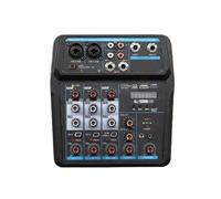 Mixer Audio Con Interfaccia USB Console DJ Con Scheda Audio Leggera E Compatta Regolazione Dei Bassi E Degli Acuti For Il Karaoke Domestico(M4 Mixer)