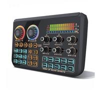 Mixer Audio con Scheda Audio Live, Mixer DJ con Cambia Voce Interfacce Audio Multiple Effetti Sonori Fai da te e Mixer per Musica di Sottofondo TikTok Karaoke Gaming e Streaming Live