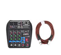 Mixer audio, Console di miscelazione del suono Bluetooth USB Registra la riproduzione computer Phantom Power Delay RepAeat Effect 4 Canali Audio Mixer A4(A4-E-U 1pcs 3M)
