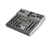 Mixer audio, Console di missaggio a 6 canali Bluetooth 7 Band EQ Mixer 48V 99 DSP Effetti professionali USB PC AM-AX6 Per studio karaoke