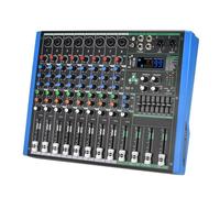 Mixer audio, Console Di Missaggio Stereo A 8 Canali USB PC Riproduci Registrazione Suono Mixer Audio Equalizzatore A 7 Bande Tavolo Controller DJ For KTV Processore mixer digitale DJ