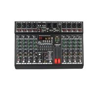 Mixer audio, Console di mixaggio a 8 canali, 99 effetti DSP, equalizzatore a 7 bande, 2 uscite AUX, mixer da 48 V, USB, Bluetooth, tavolo di mixaggio for DJ AM-GT8