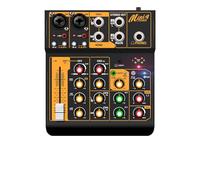 Mixer Audio, Console DJ Mixer audio Mini 6 a 6 canali da 2 pezzi con riverbero OTG Bluetooth 5.0(Mini 4)