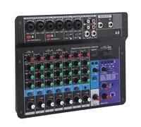 Mixer Audio, Console Micking Console in Lega di Alluminio ABS 8 con Cavo USB per PC (Spina europea)