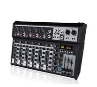 Mixer Audio, Controller DJ Mixer Audio Mixing Meter Scheda Professale Pc Console Digitale Interfaccia Attrezzatura 7 Canali per streaming live, podcasting, PC