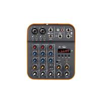Mixer audio, D4M DJ Console Mixer 4 Canali Phantom Power USB 5V Custom for PC Canto Strumento Musicale Per studio karaoke