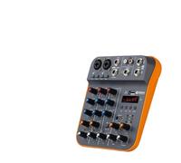 Mixer audio, D4M DJ Console Mixer 4 Canali Phantom Power USB 5V Custom for PC Canto Strumento Musicale Per studio karaoke
